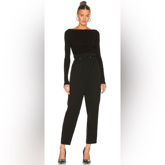 REVOLVE h:ours Shaye Paperbag Cargo Pant in Black - Picture 5 of 5